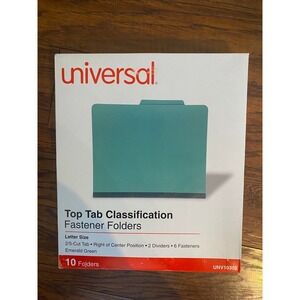 5 Folders Universal Top Tab Classification fastener